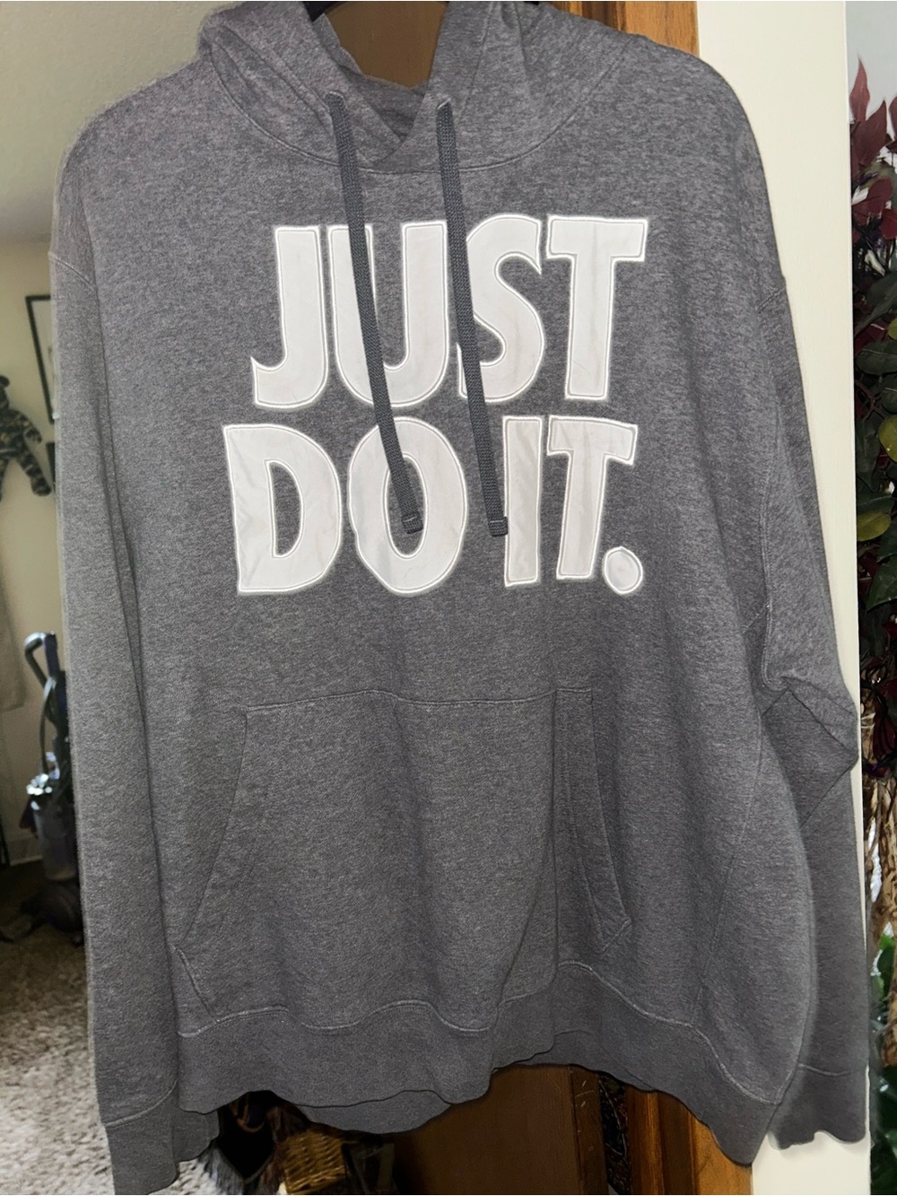 Nike Gray "Just Do It." Pullover Hoodie